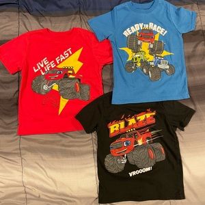 Boys Toddler 3 Shirt Blaze Bundle